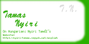 tamas nyiri business card